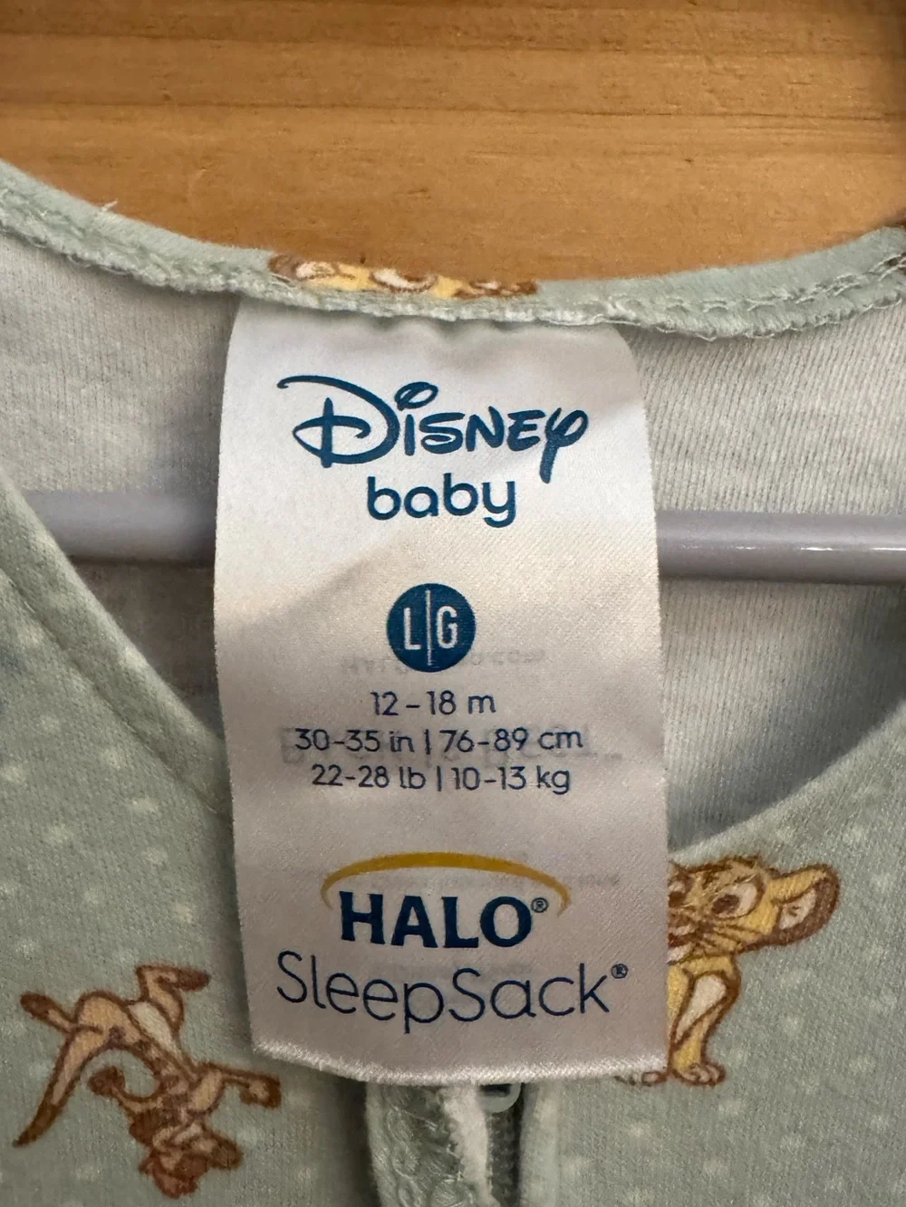 Halo Disney Baby Large Lion King Cotton Lightweight Sleepsack Simba Timon Pumbaa